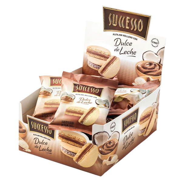 MAICENA RELLENO CON DULCE DE LECHE X 12 UNIDADES DE 70 GRS. C/U.