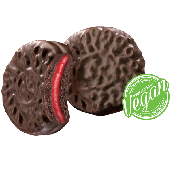 BLACK COOKIES BAñADAS RELLENAS CON FRUTOS ROJOS X 150 GRAMOS